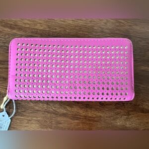 COPY - Pink and Gold Zip Around Wallet